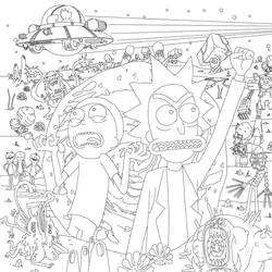 Dibujo para colorear: Rick y Morty (Dibujos Animados y Series Animadas) #208211 - Dibujos para Colorear e Imprimir Gratis