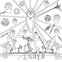 Dibujo para colorear: Rick y Morty (Dibujos Animados y Series Animadas) #208212 - Dibujos para Colorear e Imprimir Gratis