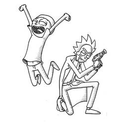 Dibujo para colorear: Rick y Morty (Dibujos Animados y Series Animadas) #208213 - Dibujos para Colorear e Imprimir Gratis