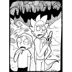 Dibujo para colorear: Rick y Morty (Dibujos Animados y Series Animadas) #208214 - Dibujos para Colorear e Imprimir Gratis