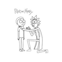Dibujo para colorear: Rick y Morty (Dibujos Animados y Series Animadas) #208217 - Dibujos para Colorear e Imprimir Gratis