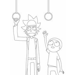 Dibujo para colorear: Rick y Morty (Dibujos Animados y Series Animadas) #208220 - Dibujos para Colorear e Imprimir Gratis