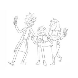Dibujo para colorear: Rick y Morty (Dibujos Animados y Series Animadas) #208221 - Dibujos para Colorear e Imprimir Gratis