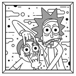 Dibujo para colorear: Rick y Morty (Dibujos Animados y Series Animadas) #208225 - Dibujos para Colorear e Imprimir Gratis