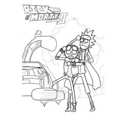 Dibujo para colorear: Rick y Morty (Dibujos Animados y Series Animadas) #208227 - Dibujos para Colorear e Imprimir Gratis
