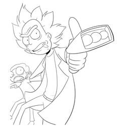 Dibujo para colorear: Rick y Morty (Dibujos Animados y Series Animadas) #208229 - Dibujos para Colorear e Imprimir Gratis