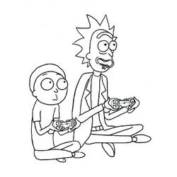 Dibujo para colorear: Rick y Morty (Dibujos Animados y Series Animadas) #208230 - Dibujos para Colorear e Imprimir Gratis