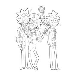 Dibujo para colorear: Rick y Morty (Dibujos Animados y Series Animadas) #208231 - Dibujos para Colorear e Imprimir Gratis