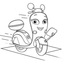 Dibujo para colorear: Ricky Zoom (Dibujos Animados y Series Animadas) #185753 - Dibujos para Colorear e Imprimir Gratis