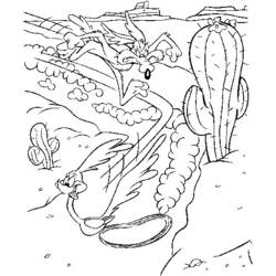 Dibujo para colorear: Road Runner y Wile E. Coyote (Dibujos Animados y Series Animadas) #47144 - Dibujos para Colorear e Imprimir Gratis