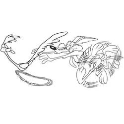 Dibujo para colorear: Road Runner y Wile E. Coyote (Dibujos Animados y Series Animadas) #47145 - Dibujos para Colorear e Imprimir Gratis