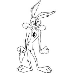 Dibujo para colorear: Road Runner y Wile E. Coyote (Dibujos Animados y Series Animadas) #47165 - Dibujos para Colorear e Imprimir Gratis