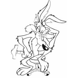 Dibujo para colorear: Road Runner y Wile E. Coyote (Dibujos Animados y Series Animadas) #47168 - Dibujos para Colorear e Imprimir Gratis