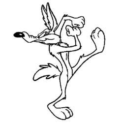 Dibujo para colorear: Road Runner y Wile E. Coyote (Dibujos Animados y Series Animadas) #47169 - Dibujos para Colorear e Imprimir Gratis