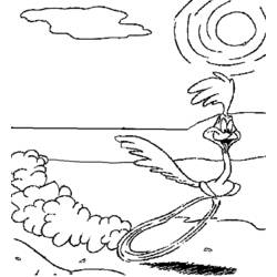 Dibujo para colorear: Road Runner y Wile E. Coyote (Dibujos Animados y Series Animadas) #47176 - Dibujos para Colorear e Imprimir Gratis