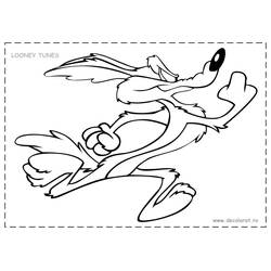Dibujos para colorear: Road Runner y Wile E. Coyote - Dibujos para Colorear e Imprimir Gratis