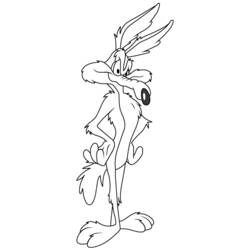 Dibujo para colorear: Road Runner y Wile E. Coyote (Dibujos Animados y Series Animadas) #47254 - Dibujos para Colorear e Imprimir Gratis