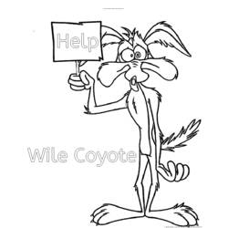 Dibujo para colorear: Road Runner y Wile E. Coyote (Dibujos Animados y Series Animadas) #47260 - Dibujos para Colorear e Imprimir Gratis