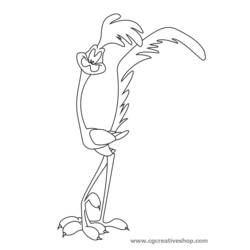 Dibujo para colorear: Road Runner y Wile E. Coyote (Dibujos Animados y Series Animadas) #47262 - Dibujos para Colorear e Imprimir Gratis