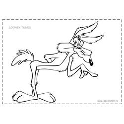 Dibujo para colorear: Road Runner y Wile E. Coyote (Dibujos Animados y Series Animadas) #47265 - Dibujos para Colorear e Imprimir Gratis