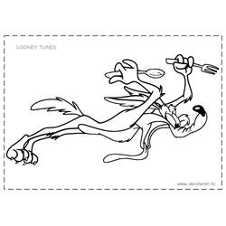 Dibujo para colorear: Road Runner y Wile E. Coyote (Dibujos Animados y Series Animadas) #47266 - Dibujos para Colorear e Imprimir Gratis