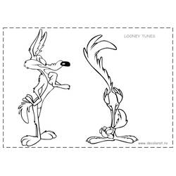 Dibujo para colorear: Road Runner y Wile E. Coyote (Dibujos Animados y Series Animadas) #47282 - Dibujos para Colorear e Imprimir Gratis