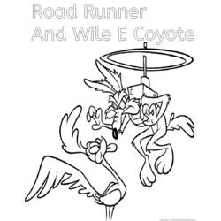 Dibujo para colorear: Road Runner y Wile E. Coyote (Dibujos Animados y Series Animadas) #47291 - Dibujos para Colorear e Imprimir Gratis