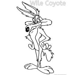 Dibujo para colorear: Road Runner y Wile E. Coyote (Dibujos Animados y Series Animadas) #47299 - Dibujos para Colorear e Imprimir Gratis