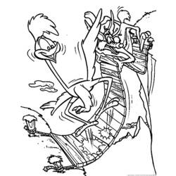 Dibujo para colorear: Road Runner y Wile E. Coyote (Dibujos Animados y Series Animadas) #47303 - Dibujos para Colorear e Imprimir Gratis