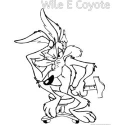 Dibujo para colorear: Road Runner y Wile E. Coyote (Dibujos Animados y Series Animadas) #47304 - Dibujos para Colorear e Imprimir Gratis