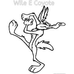 Dibujo para colorear: Road Runner y Wile E. Coyote (Dibujos Animados y Series Animadas) #47305 - Dibujos para Colorear e Imprimir Gratis