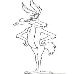 Dibujo para colorear: Road Runner y Wile E. Coyote (Dibujos Animados y Series Animadas) #47309 - Dibujos para Colorear e Imprimir Gratis