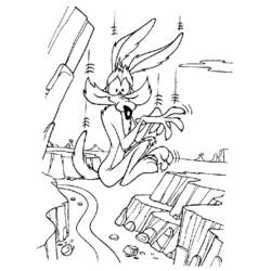 Dibujo para colorear: Road Runner y Wile E. Coyote (Dibujos Animados y Series Animadas) #47318 - Dibujos para Colorear e Imprimir Gratis