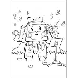 Dibujo para colorear: Robocar Poli (Dibujos Animados y Series Animadas) #185690 - Dibujos para Colorear e Imprimir Gratis