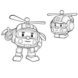 Dibujo para colorear: Robocar Poli (Dibujos Animados y Series Animadas) #185694 - Dibujos para Colorear e Imprimir Gratis