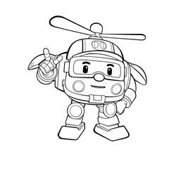 Dibujo para colorear: Robocar Poli (Dibujos Animados y Series Animadas) #185697 - Dibujos para Colorear e Imprimir Gratis