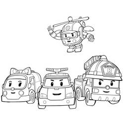 Dibujo para colorear: Robocar Poli (Dibujos Animados y Series Animadas) #185704 - Dibujos para Colorear e Imprimir Gratis