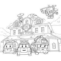 Dibujo para colorear: Robocar Poli (Dibujos Animados y Series Animadas) #185714 - Dibujos para Colorear e Imprimir Gratis
