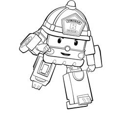 Dibujo para colorear: Robocar Poli (Dibujos Animados y Series Animadas) #185722 - Dibujos para Colorear e Imprimir Gratis