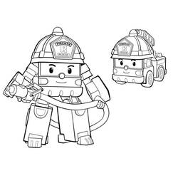 Dibujo para colorear: Robocar Poli (Dibujos Animados y Series Animadas) #185723 - Dibujos para Colorear e Imprimir Gratis