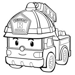 Dibujo para colorear: Robocar Poli (Dibujos Animados y Series Animadas) #185724 - Dibujos para Colorear e Imprimir Gratis