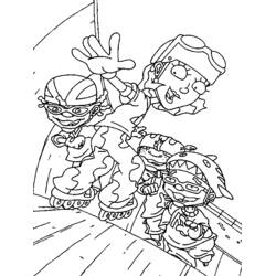 Dibujo para colorear: Rocket Power (Dibujos Animados y Series Animadas) #52244 - Dibujos para Colorear e Imprimir Gratis