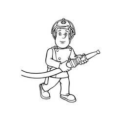 Dibujo para colorear: Sam el Bombero (Dibujos Animados y Series Animadas) #39775 - Dibujos para Colorear e Imprimir Gratis