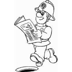Dibujo para colorear: Sam el Bombero (Dibujos Animados y Series Animadas) #39792 - Dibujos para Colorear e Imprimir Gratis