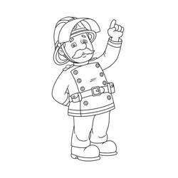 Dibujo para colorear: Sam el Bombero (Dibujos Animados y Series Animadas) #39796 - Dibujos para Colorear e Imprimir Gratis