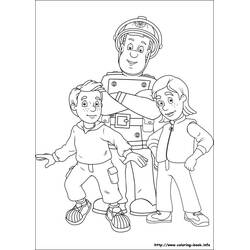Dibujo para colorear: Sam el Bombero (Dibujos Animados y Series Animadas) #39802 - Dibujos para Colorear e Imprimir Gratis
