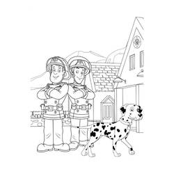 Dibujo para colorear: Sam el Bombero (Dibujos Animados y Series Animadas) #39842 - Dibujos para Colorear e Imprimir Gratis