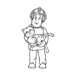 Dibujo para colorear: Sam el Bombero (Dibujos Animados y Series Animadas) #39843 - Dibujos para Colorear e Imprimir Gratis