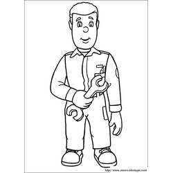 Dibujo para colorear: Sam el Bombero (Dibujos Animados y Series Animadas) #39861 - Dibujos para Colorear e Imprimir Gratis