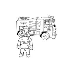 Dibujo para colorear: Sam el Bombero (Dibujos Animados y Series Animadas) #39863 - Dibujos para Colorear e Imprimir Gratis